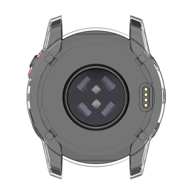 For Garmin Fenix 7 Pro Half-Package TPU Watch Protective Case(Transparent Purple) - Watch Cases by PMC TechLife | Online Shopping South Africa | PMC TechLife | Buy Now Pay Later Mobicred