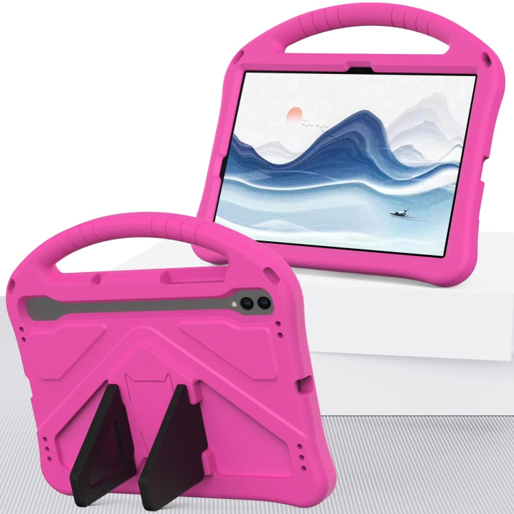 For Samsung Galaxy Tab S10 EVA Shockproof Tablet Case with Holder(Rose Red) - Tab S10 Cases by PMC Jewellery | Online Shopping South Africa | PMC Jewellery | Buy Now Pay Later Mobicred