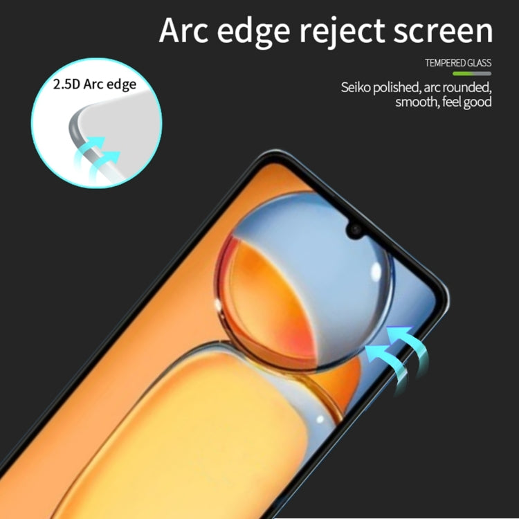 For Xiaomi Poco C65 MOFI 9H 2.5D Full Screen Tempered Glass Film(Black) -  by MOFI | Online Shopping South Africa | PMC TechLife | Buy Now Pay Later Mobicred