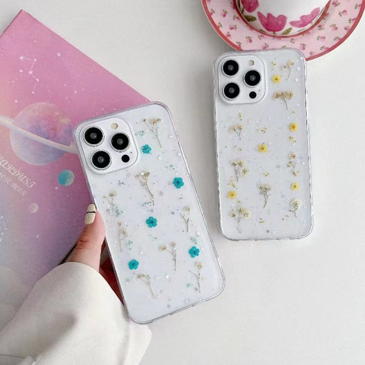 For iPhone 16 Gypsophila Flowers Pattern TPU Protective Phone Case(Pink) - iPhone 16 Cases by PMC TechLife | Online Shopping South Africa | PMC TechLife | Buy Now Pay Later Mobicred