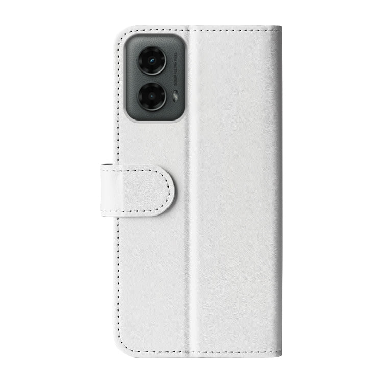 For Motorola Moto G 5G 2024 R64 Texture Horizontal Flip Leather Phone Case(White) - Motorola Cases by PMC Jewellery | Online Shopping South Africa | PMC Jewellery | Buy Now Pay Later Mobicred