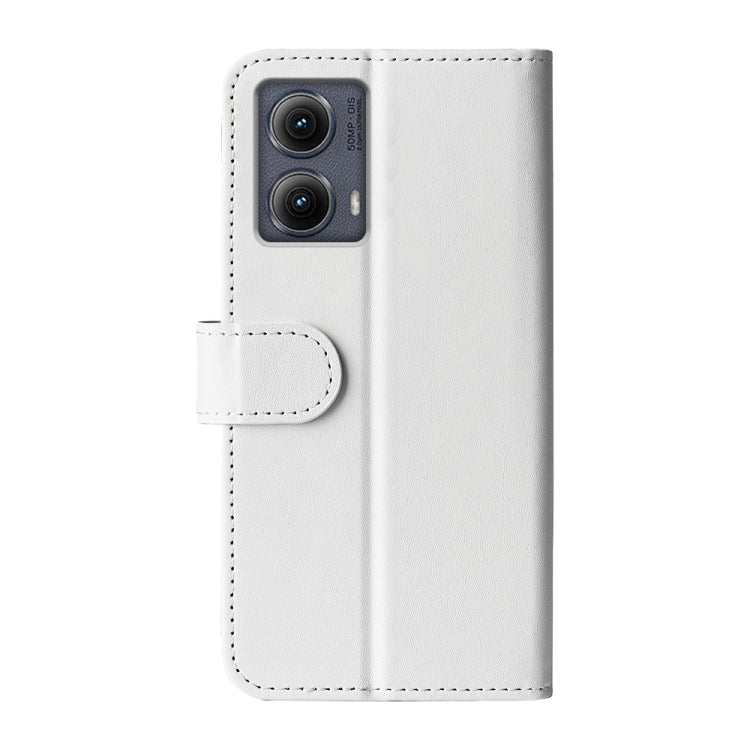 For Motorola Edge 5G 2024 R64 Texture Horizontal Flip Leather Phone Case(White) - Motorola Cases by PMC Jewellery | Online Shopping South Africa | PMC Jewellery | Buy Now Pay Later Mobicred