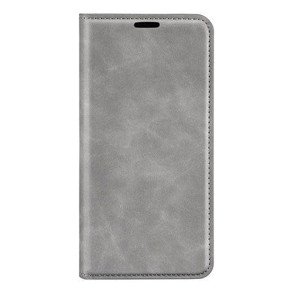 For Motorola Moto G Power 5G 2024 Retro-skin Magnetic Suction Leather Phone Case(Grey) - Motorola Cases by PMC Jewellery | Online Shopping South Africa | PMC Jewellery | Buy Now Pay Later Mobicred