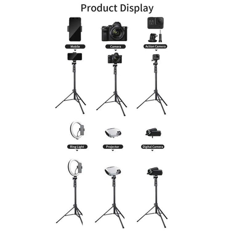 JMARY MT-36 4 Sections Adjustable Camera Stand Tripod 67-inch Live Streaming Phone Tripod - free shipping - PMC TechLife - Order now!