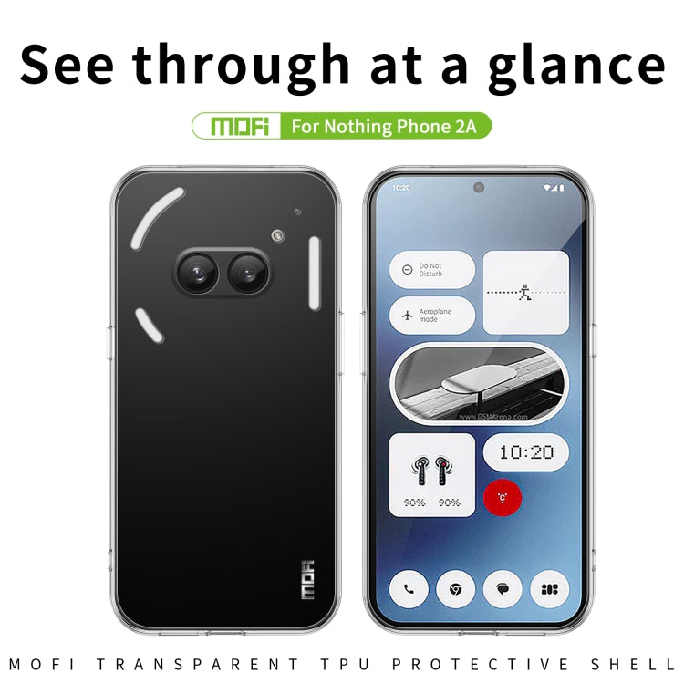 For Nothing Phone 2a MOFI Ming Series Ultra-thin TPU Phone Case(Transparent) - More Brand by MOFI | Online Shopping South Africa | PMC Jewellery | Buy Now Pay Later Mobicred