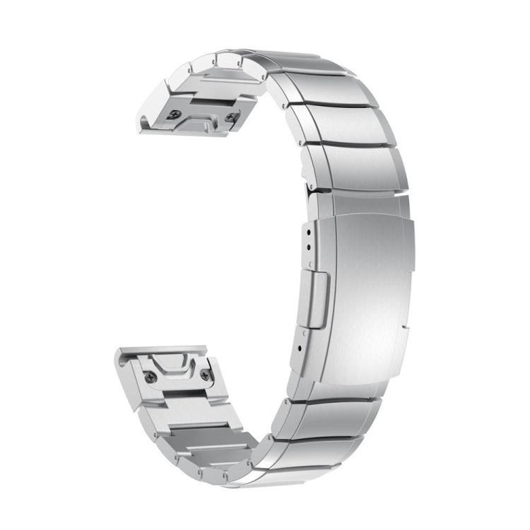 For Garmin Forerunner 955 22mm Titanium Alloy Quick Release Watch Band(Sliver) - Watch Bands by PMC TechLife | Online Shopping South Africa | PMC TechLife