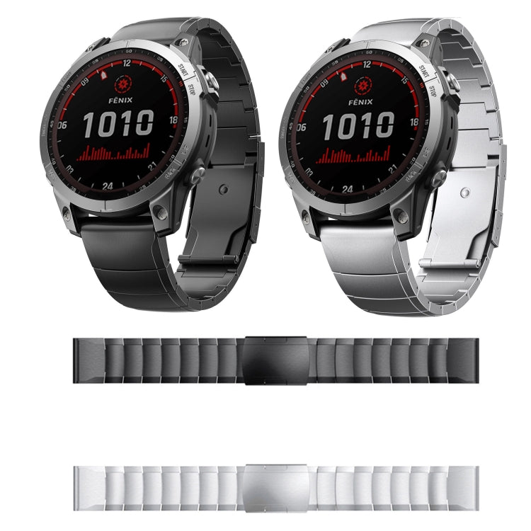 For Garmin Instinct 22mm Titanium Alloy Quick Release Watch Band(Sliver) - Watch Bands by PMC Jewellery | Online Shopping South Africa | PMC Jewellery