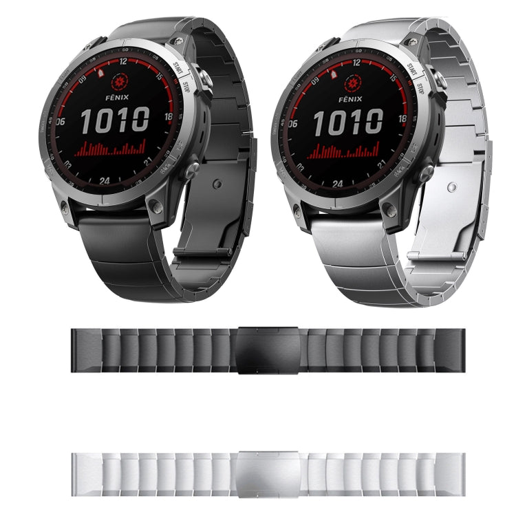 For Garmin Instinct Crossover Solar Titanium Alloy Quick Release 22mm Watch Band(Sliver) - free shipping - PMC TechLife - Order now!