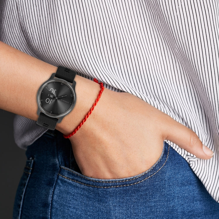 For Huawei Watch 4 Pro 22mm Diamond Textured Silicone Watch Band(Dark Grey) - Watch Bands by PMC TechLife | Online Shopping South Africa | PMC TechLife