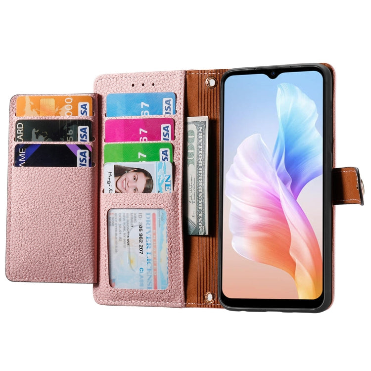 For DOOGEE X98 Pro / X98 Love Zipper Lanyard Leather Phone Case(Pink) - Doogee Cases by PMC Jewellery | Online Shopping South Africa | PMC Jewellery | Buy Now Pay Later Mobicred