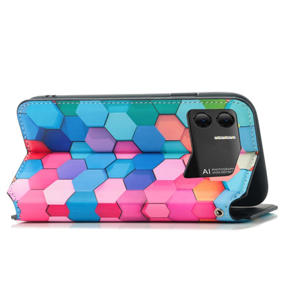 For DOOGEE X98 Pro / X98 CaseNeo Colorful Magnetic Leather Phone Case(Colored Squares) - Doogee Cases by PMC Jewellery | Online Shopping South Africa | PMC Jewellery | Buy Now Pay Later Mobicred