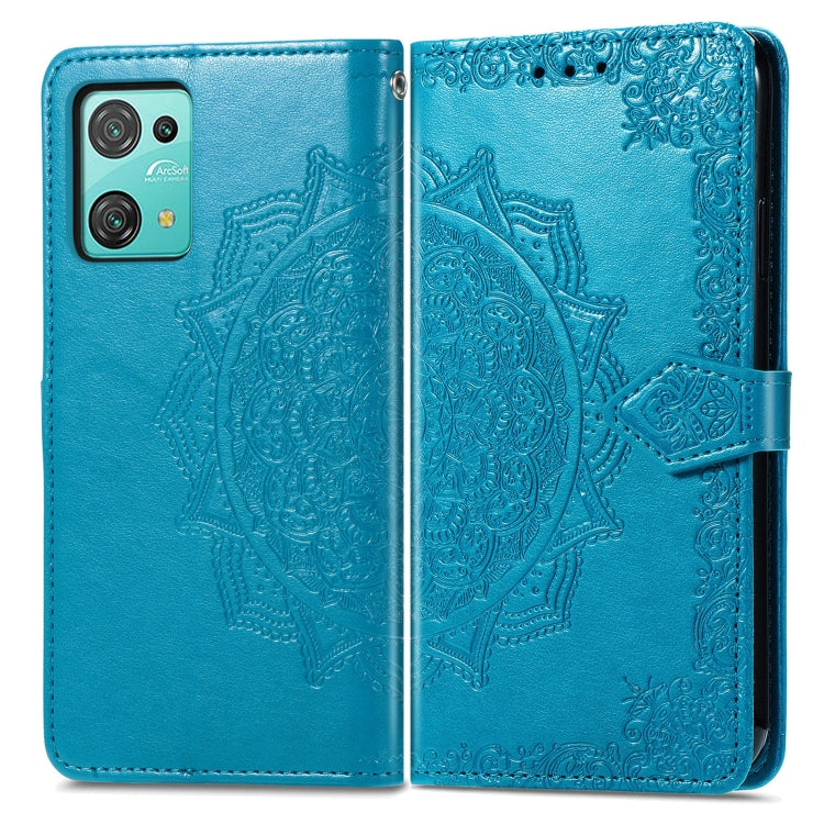 For Blackview C30 Mandala Flower Embossed Leather Phone Case(Blue) - More Brand by PMC Jewellery | Online Shopping South Africa | PMC Jewellery