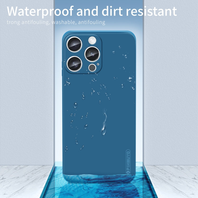 For iPhone 16 Pro Max PINWUYO Sense Series Liquid Silicone TPU Phone Case(Black) - iPhone 16 Pro Max Cases by PINWUYO | Online Shopping South Africa | PMC TechLife | Buy Now Pay Later Mobicred
