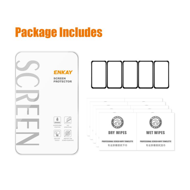For Huawei Band 10 5pcs ENKAY 3D Full Coverage Soft PC Edge PMMA HD Screen Film - free shipping - PMC TechLife - Order now!