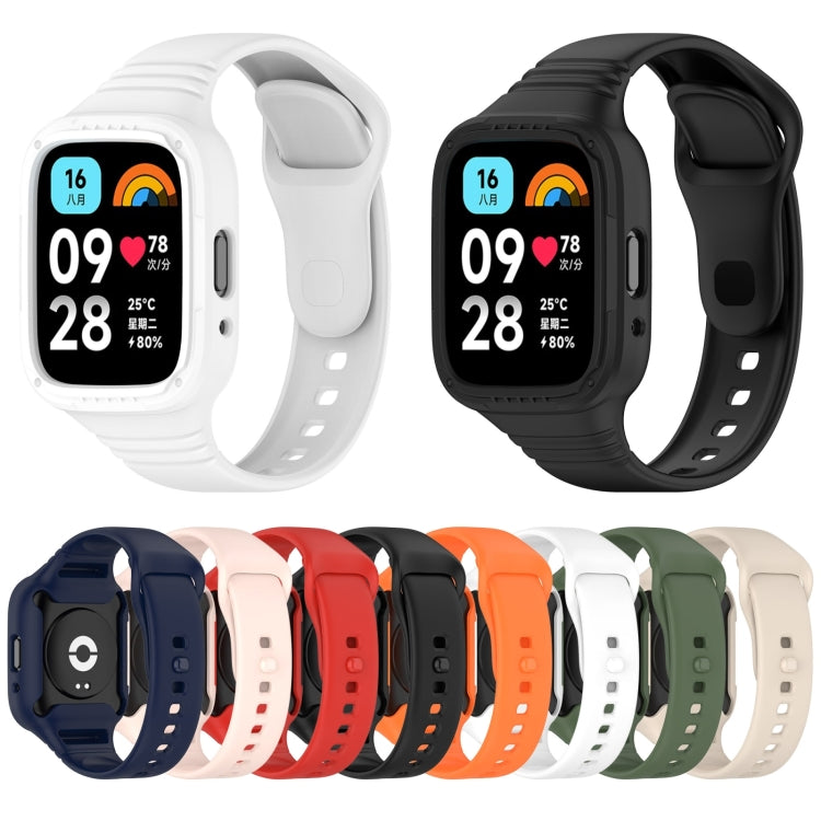 For Redmi Watch 3 Active Integrated Fully Enclosed Silicone Watch Band(Pink) - Watch Bands by PMC TechLife | Online Shopping South Africa | PMC TechLife | Buy Now Pay Later Mobicred