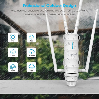 WAVLINK WN572HP3 AC1200 Dual Band Weatherproof Wireless Router Outdoor WiFi Extender, Plug:AU Plug - Wireless Routers by WAVLINK | Online Shopping South Africa | PMC Jewellery | Buy Now Pay Later Mobicred