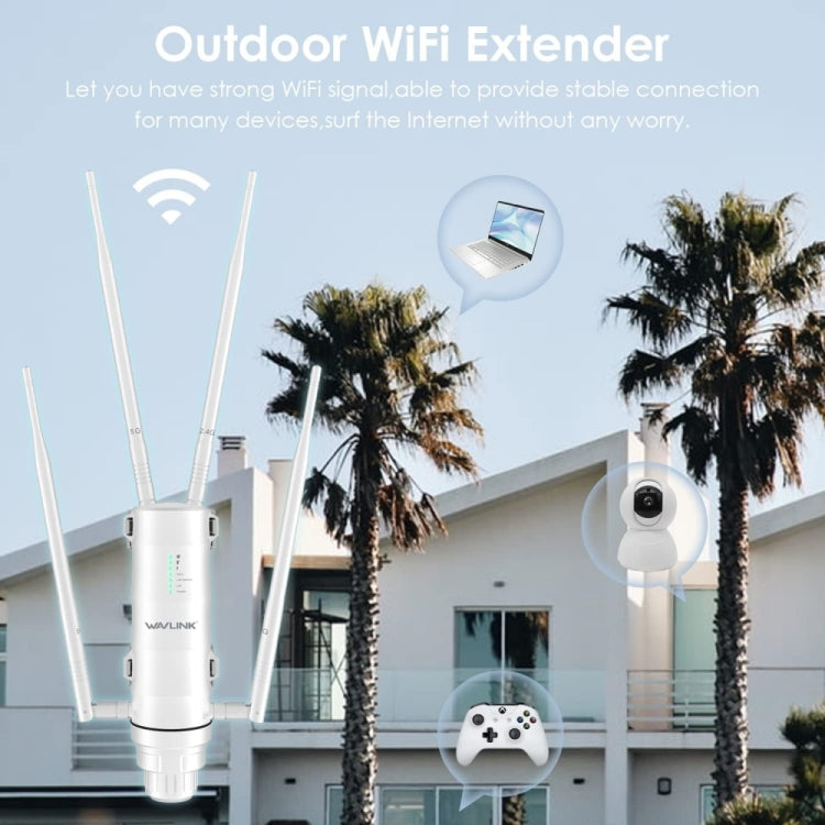 WAVLINK WN572HP3 AC1200 Dual Band Weatherproof Wireless Router Outdoor WiFi Extender, Plug:AU Plug - Wireless Routers by WAVLINK | Online Shopping South Africa | PMC Jewellery | Buy Now Pay Later Mobicred