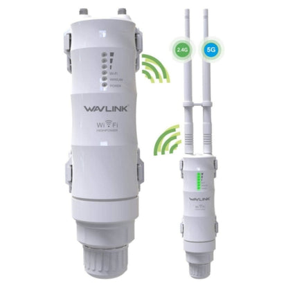 WAVLINK WN570HA1 Weatherproof 2.4+5GHz 600Mbps Outdoor WiFi Range Router Extender, Plug:UK Plug - Wireless Routers by WAVLINK | Online Shopping South Africa | PMC Jewellery | Buy Now Pay Later Mobicred