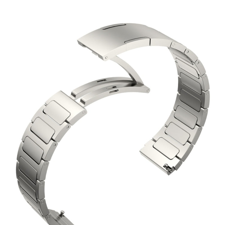 For Garmin Venu 2 22mm I-Shaped Titanium Alloy Watch Band(Grey) - Watch Bands by PMC TechLife | Online Shopping South Africa | PMC TechLife