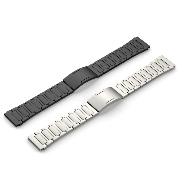 For Garmin Venu 2 22mm I-Shaped Titanium Alloy Watch Band(Black) - Watch Bands by PMC TechLife | Online Shopping South Africa | PMC TechLife