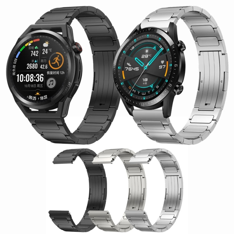 For Huawei Watch Ultimate 22mm I-Shaped Titanium Alloy Watch Band(Grey) - Watch Bands by PMC TechLife | Online Shopping South Africa | PMC TechLife