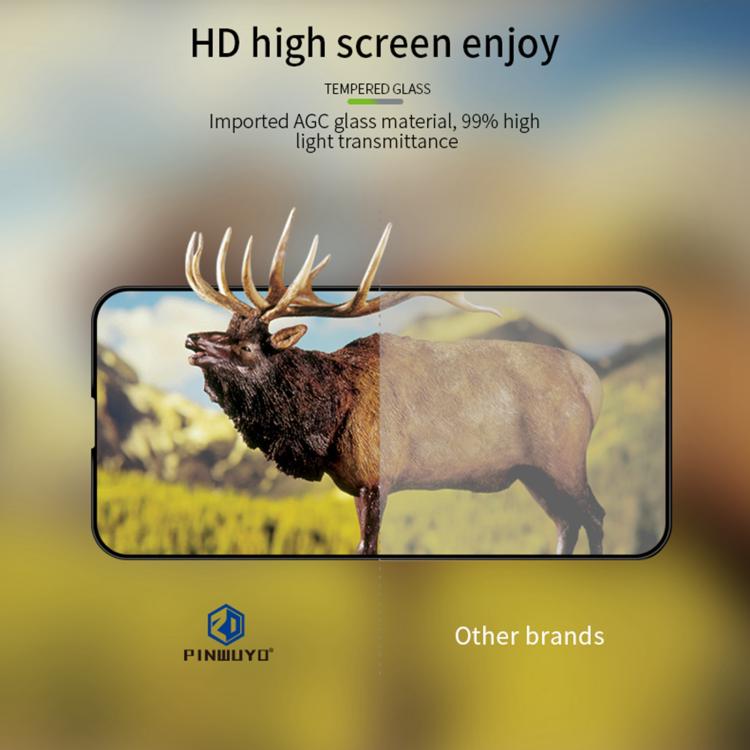 For iPhone 16e PINWUYO 9H 3D Curved Full Screen Explosion-proof Tempered Glass Film(Black) - iPhone 16e Tempered Glass by PINWUYO | Online Shopping South Africa | PMC TechLife | Buy Now Pay Later Mobicred