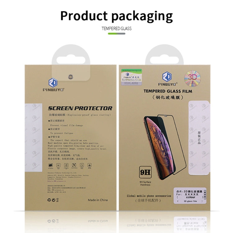 For iPhone 16 Pro PINWUYO 9H 3D Curved Full Screen Explosion-proof Tempered Glass Film(Black) - iPhone 16 Pro Tempered Glass by PINWUYO | Online Shopping South Africa | PMC TechLife | Buy Now Pay Later Mobicred