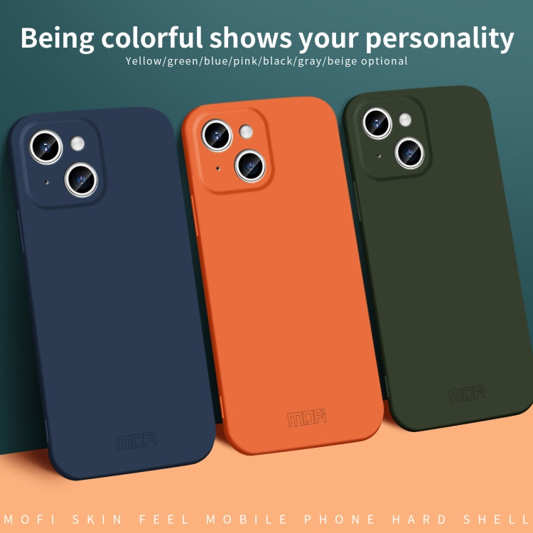 For iPhone 14 Plus MOFI Qin Series Skin Feel All-inclusive PC Phone Case(Black) - iPhone 14 Plus Cases by MOFI | Online Shopping South Africa | PMC TechLife | Buy Now Pay Later Mobicred
