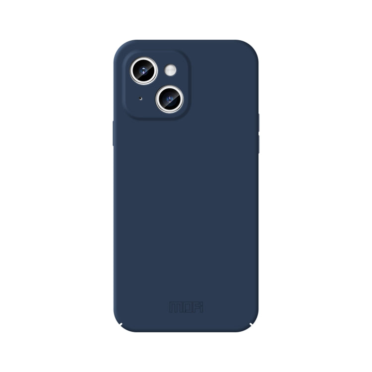 For iPhone 14 Plus MOFI Qin Series Skin Feel All-inclusive PC Phone Case(Blue) - iPhone 14 Plus Cases by MOFI | Online Shopping South Africa | PMC Jewellery