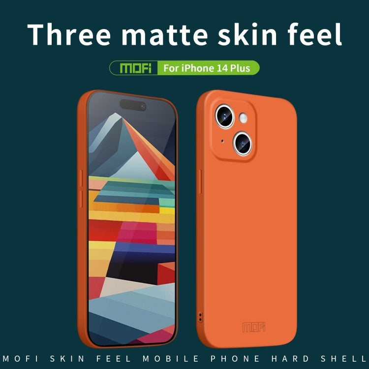 For iPhone 14 Plus MOFI Qin Series Skin Feel All-inclusive PC Phone Case(Gray) - iPhone 14 Plus Cases by MOFI | Online Shopping South Africa | PMC Jewellery