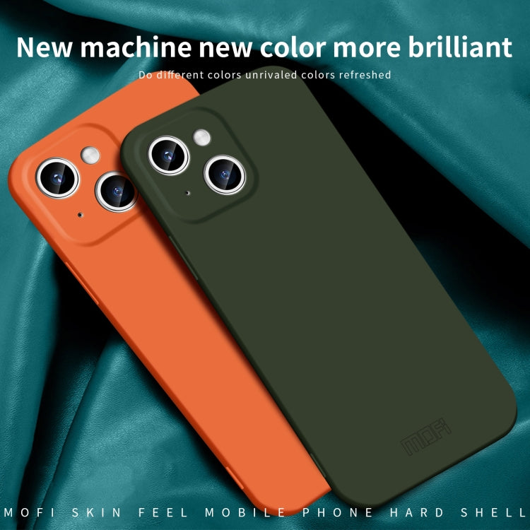 For iPhone 14 MOFI Qin Series Skin Feel All-inclusive PC Phone Case(Blue) - iPhone 14 Cases by MOFI | Online Shopping South Africa | PMC TechLife | Buy Now Pay Later Mobicred