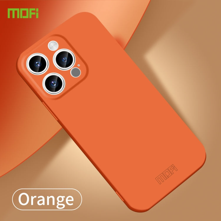 For iPhone 14 Pro Max MOFI Qin Series Skin Feel All-inclusive PC Phone Case(Orange) - iPhone 14 Pro Max Cases by MOFI | Online Shopping South Africa | PMC Jewellery