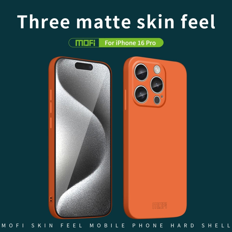 For iPhone 16 Pro MOFI Qin Series Skin Feel All-inclusive PC Phone Case(Blue) - free shipping - PMC Jewellery - Order now!