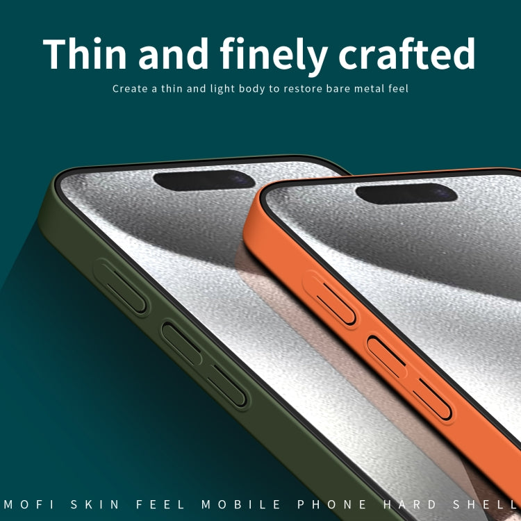 For iPhone 16 Pro Max MOFI Qin Series Skin Feel All-inclusive PC Phone Case(Orange) - iPhone 16 Pro Max Cases by MOFI | Online Shopping South Africa | PMC Jewellery | Buy Now Pay Later Mobicred