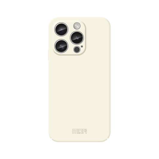 For iPhone 16 Pro Max MOFI Qin Series Skin Feel All-inclusive PC Phone Case(Beige) - iPhone 16 Pro Max Cases by MOFI | Online Shopping South Africa | PMC Jewellery | Buy Now Pay Later Mobicred