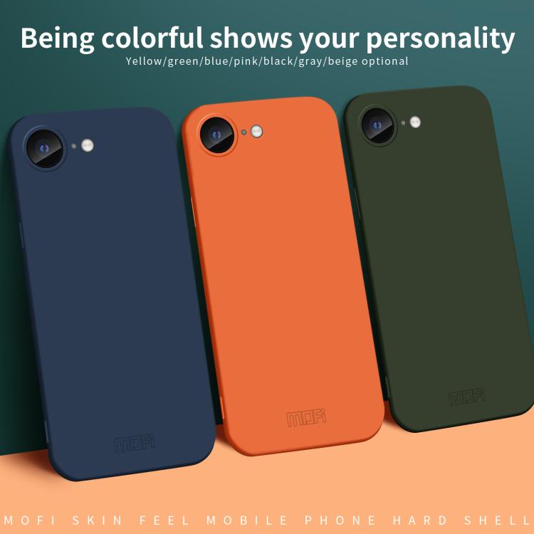 For iPhone 16e MOFI Qin Series Skin Feel All-inclusive PC Phone Case(Orange) - free shipping - PMc TechLife - Order now!
