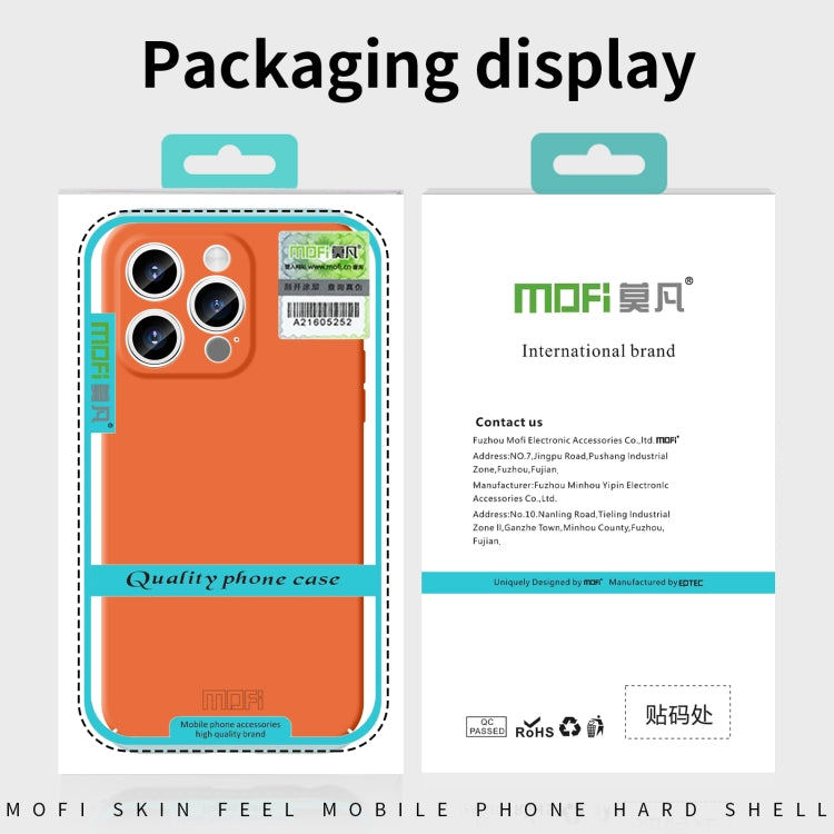 For iPhone 14 MOFI Qin Series Skin Feel All-inclusive PC Phone Case(Blue) - iPhone 14 Cases by MOFI | Online Shopping South Africa | PMC TechLife | Buy Now Pay Later Mobicred