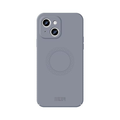 For iPhone 15 Plus MOFI Qin Series Magsafe Skin Feel All-inclusive Silicone Phone Case(Gray) - iPhone 15 Plus Cases by MOFI | Online Shopping South Africa | PMC Jewellery