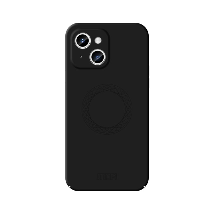 For iPhone 15 MOFI Qin Series Magsafe Skin Feel All-inclusive Silicone Phone Case(Black) - iPhone 15 Cases by MOFI | Online Shopping South Africa | PMC Jewellery