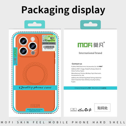 For iPhone 15 MOFI Qin Series Magsafe Skin Feel All-inclusive Silicone Phone Case(Green) - iPhone 15 Cases by MOFI | Online Shopping South Africa | PMC Jewellery