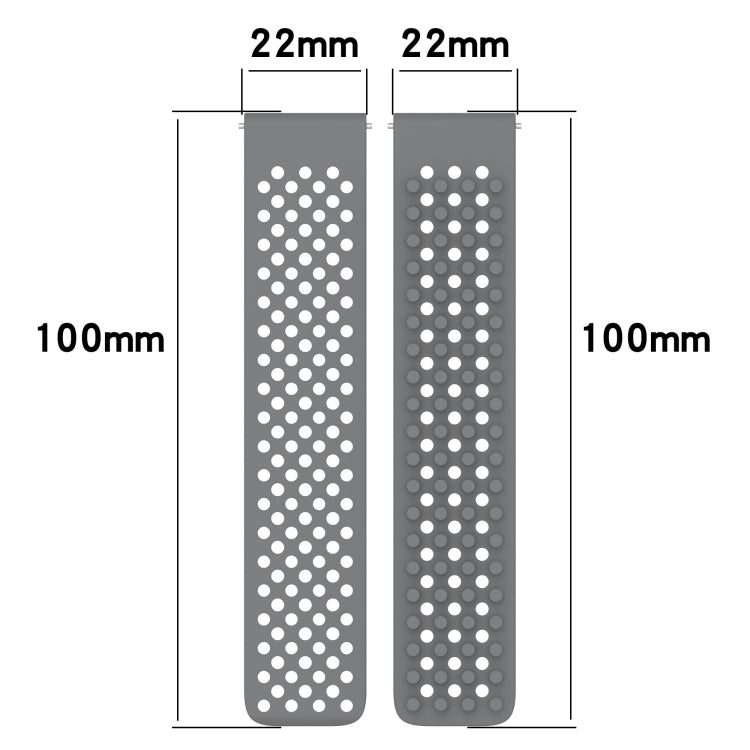 For Garmin Venu 2 22mm Holes Breathable 3D Dots Silicone Watch Band(Olive Green) - Watch Bands by PMC Jewellery | Online Shopping South Africa | PMC Jewellery