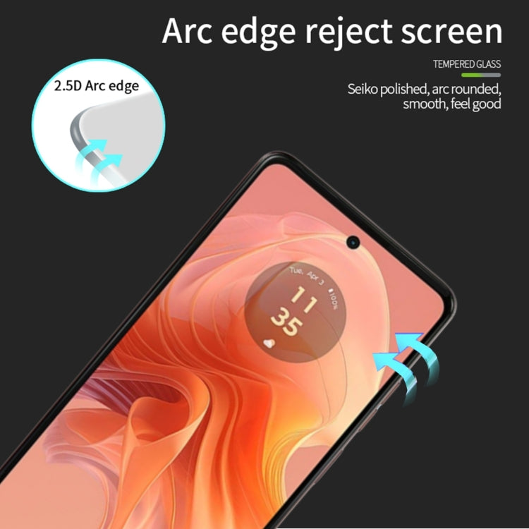 For Motorola Moto G04 MOFI 9H 2.5D Full Screen Tempered Glass Film(Black) - Motorola Tempered Glass by MOFI | Online Shopping South Africa | PMC Jewellery