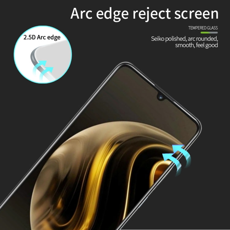 For Huawei nova Y72 MOFI 9H 2.5D Full Screen Tempered Glass Film(Black) - Huawei Tempered Glass by MOFI | Online Shopping South Africa | PMC TechLife | Buy Now Pay Later Mobicred