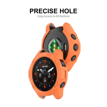 For Garmin Epix Pro 51mm / Fenix 7X / 7X Pro ENKAY Hat-Prince TPU Armor Designed Watch Protective Case(Orange) - Watch Cases by ENKAY | Online Shopping South Africa | PMC Jewellery | Buy Now Pay Later Mobicred