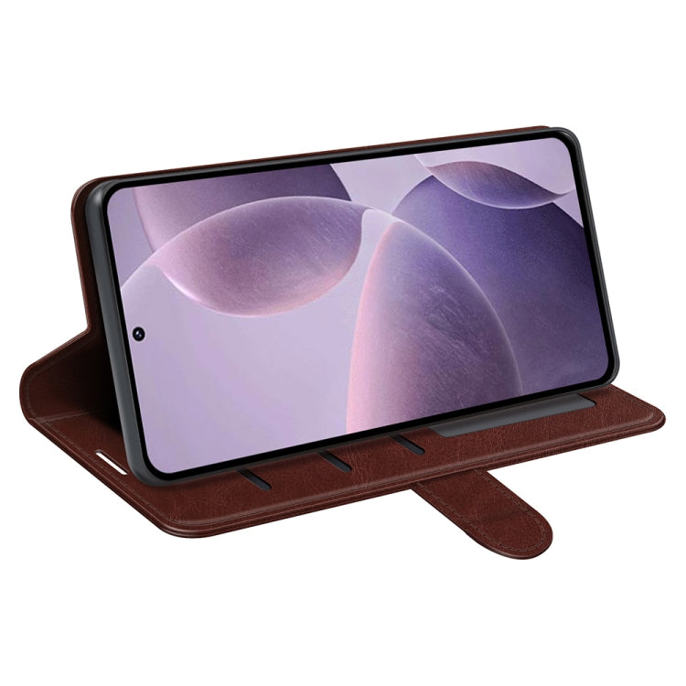 For Xiaomi Redmi K70 R64 Texture Horizontal Flip Leather Phone Case(Brown) - free shipping - PMC Jewellery - Order now!