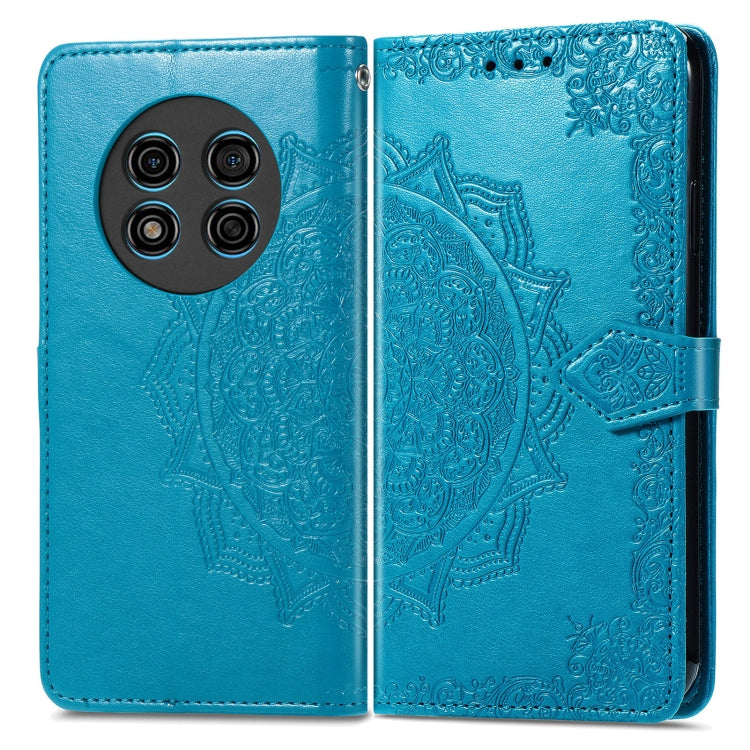 For Ulefone Note 15 Mandala Flower Embossed Leather Phone Case(Blue) - Ulefone Cases by PMC Jewellery | Online Shopping South Africa | PMC Jewellery | Buy Now Pay Later Mobicred