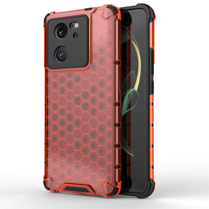 For Redmi K60 Ultra Shockproof Honeycomb Phone Case(Red) - Redmi K60 Ultra Cases by PMC Jewellery | Online Shopping South Africa | PMC Jewellery | Buy Now Pay Later Mobicred