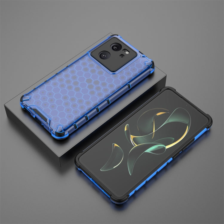 For Redmi K60 Ultra Shockproof Honeycomb Phone Case(Blue) - Redmi K60 Ultra Cases by PMC Jewellery | Online Shopping South Africa | PMC Jewellery | Buy Now Pay Later Mobicred