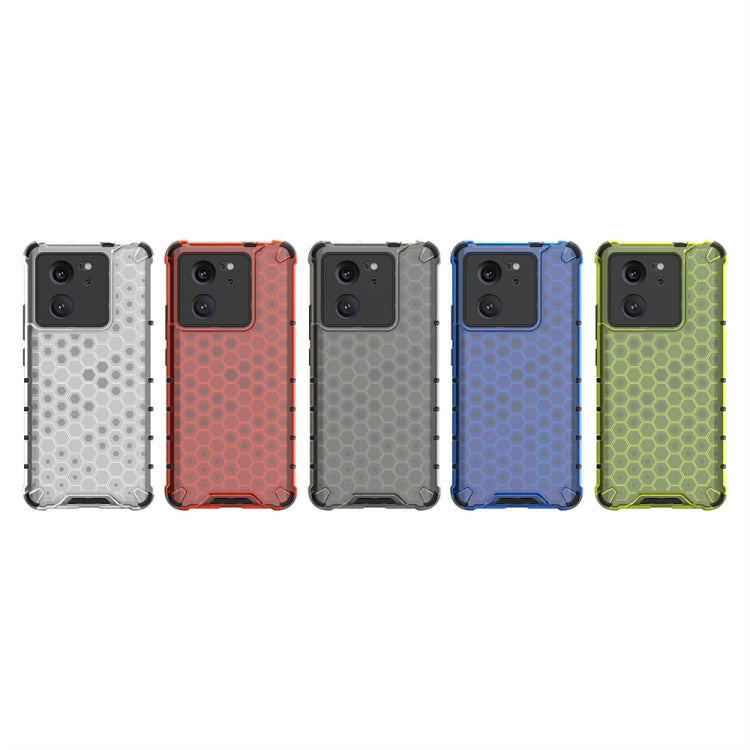 For Xiaomi 13T Shockproof Honeycomb Phone Case(Red) - Xiaomi Cases by PMC TechLife | Online Shopping South Africa | PMC TechLife | Buy Now Pay Later Mobicred