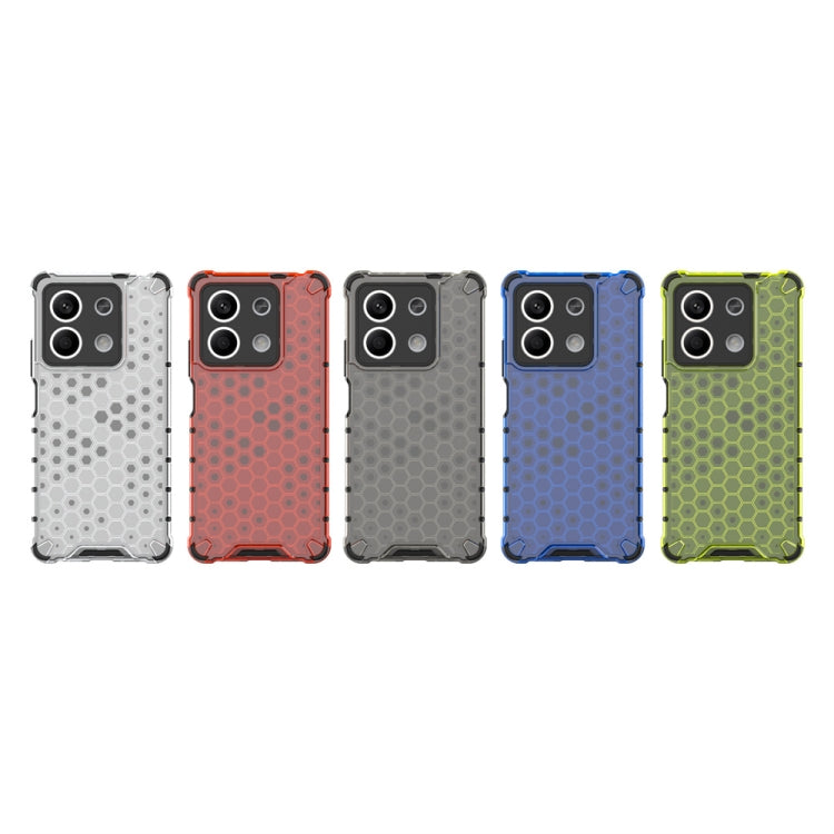 For Redmi Note 13 Shockproof Honeycomb Phone Case(Blue) - Note 13 Cases by PMC TechLife | Online Shopping South Africa | PMC TechLife | Buy Now Pay Later Mobicred